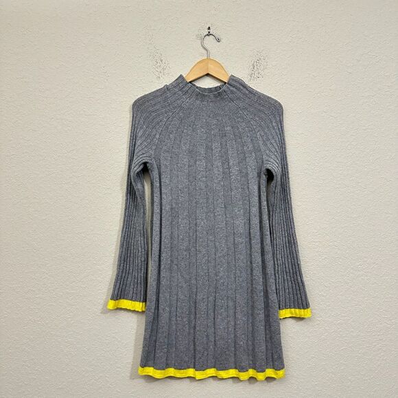 NWT by ANTHROPOLOGIE Arseneau Ribbed Sweater Dress Wool Alpaca Blend - Picture 1 of 14